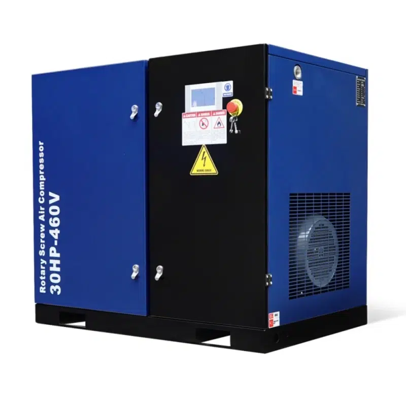 123CFM Rotary Screw Air Compressor, 30HP, 125PSI, 460V 3PHASE 60HZ